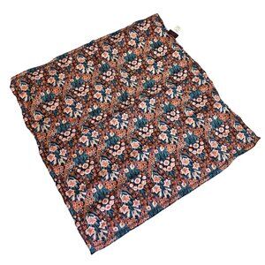 J.Crew Liberty Square 19 inch Purse Scarf Preppy Floral Scarf 100% Cotton